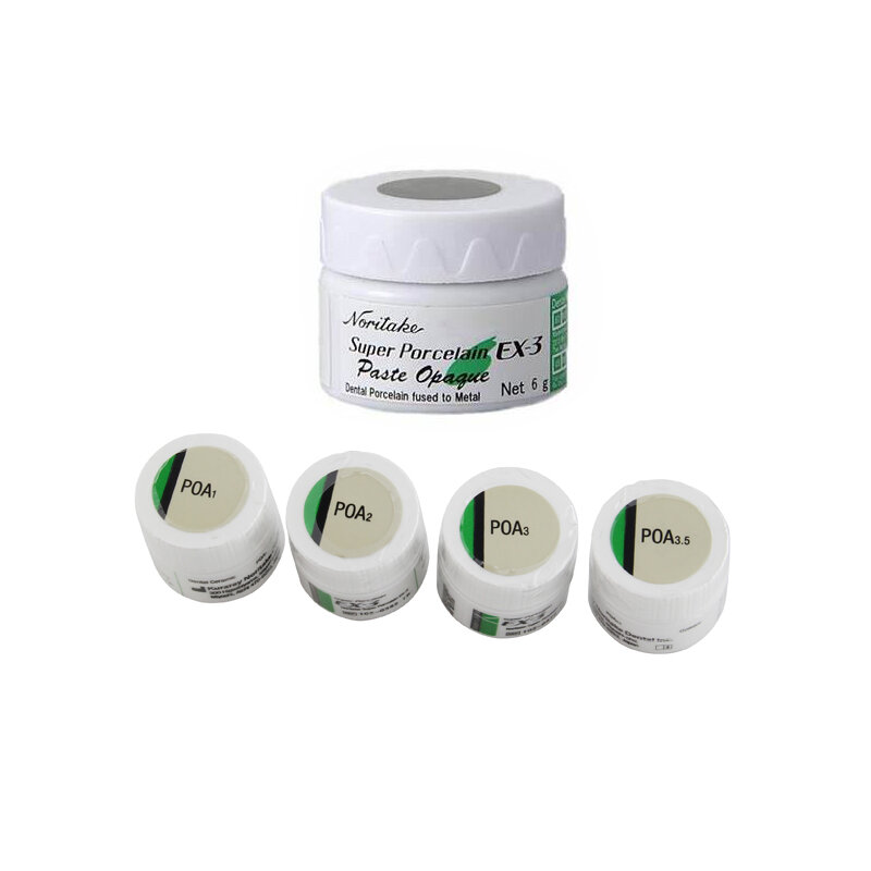 Materiali per laboratori odontotecnici Noritake EX3 pasta opaca 6g POA1 POA2 POA3 polvere di porcellana metallica dentale
