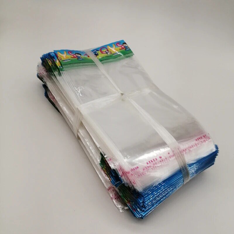 500 шт., самоклеящиеся прозрачные пластиковые пакеты для украшений