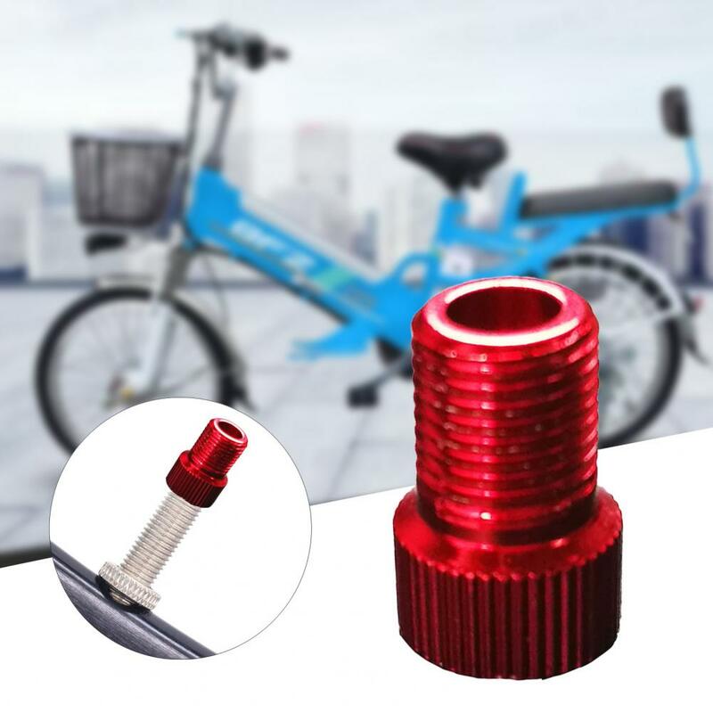 Adaptador de válvula para bicicleta de carretera, conector de bomba de bicicleta, cilindro de cohete de amplia aplicación