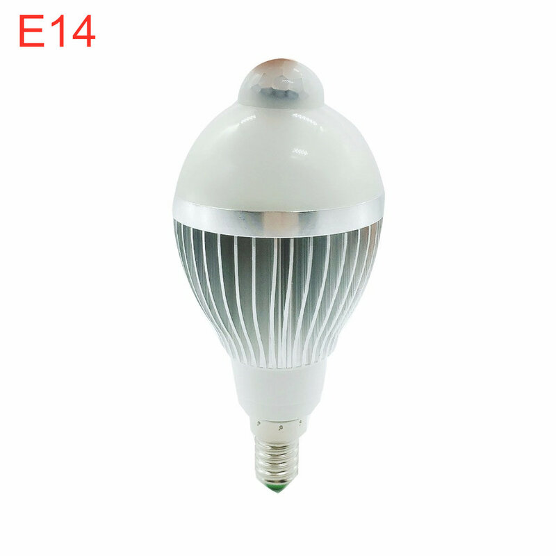 5W 7W 9W PIR LED لمبة AC85-265V E14 الحركة الاستشعار الصمام في الهواء الطلق ضوء أبيض دافئ/الباردة وهتيي PIR LED لمبة مصابيح أضواء