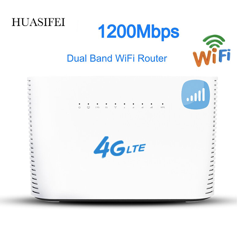 ใหม่ปลดล็อก1200Mbps Wireless Router Gigabit Dual-Band AC Wireless CPEอุตสาหกรรมWifi Router 4G LTE CPE mobile Router