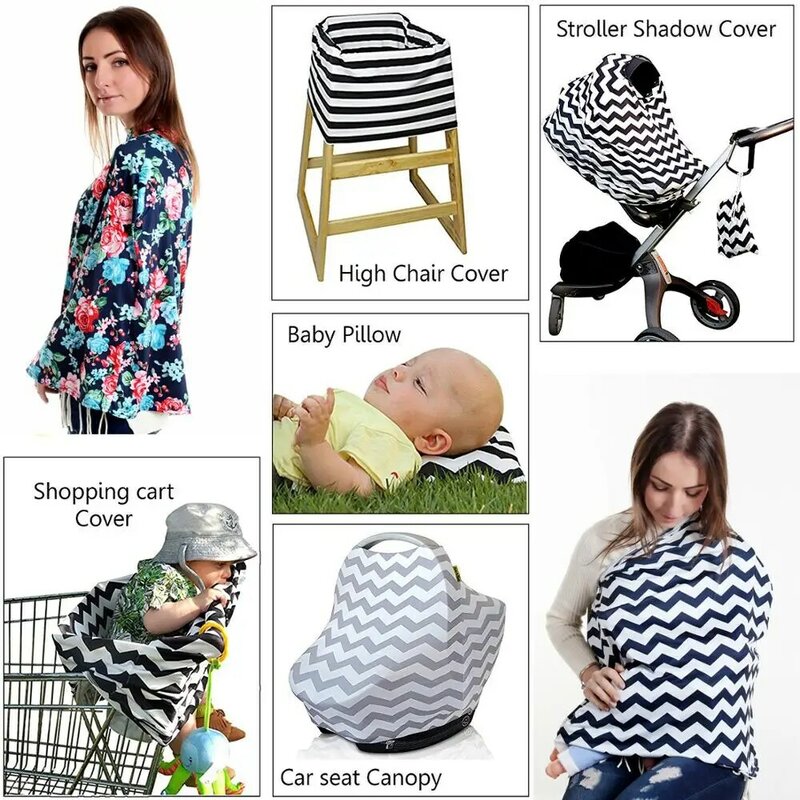 Capas de assento para bebês, capas de assento para recém-nascidos, extra macias e elásticas, para amamentação de mamães, novo