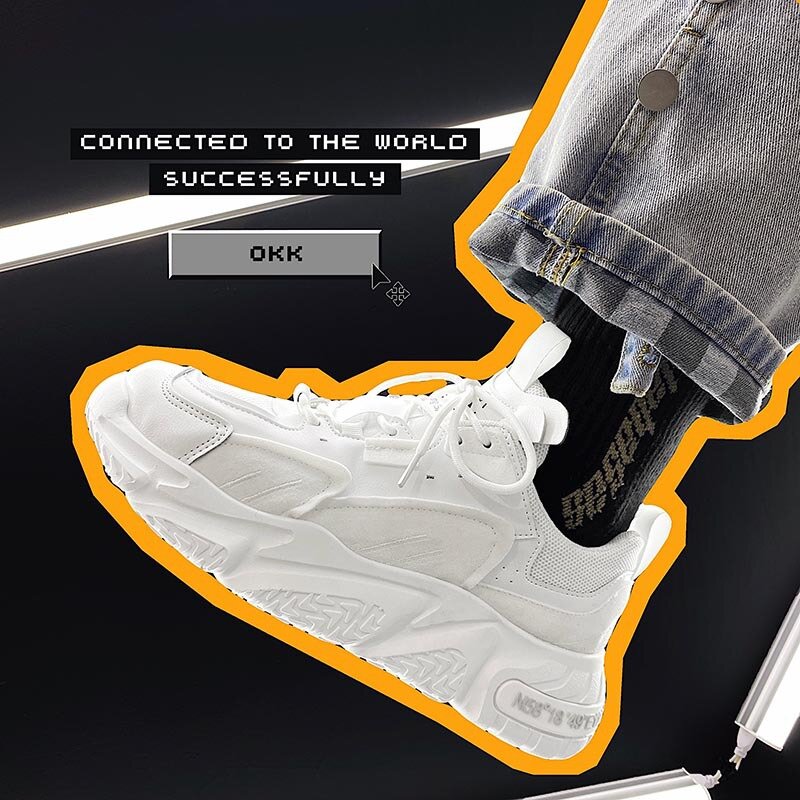 Giày Nam Giày Thể Thao Thời Trang Nam Nhân Quả Thoáng Khí Cứng Cho Nam Giày Sneaker Lưới Thoáng Khí Zapatillas Hombre Ren-lên Giày