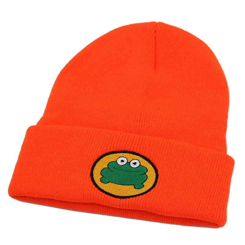 Cute cosplay Cartoon TV Parappa The Rapper Frog berretto lavorato a maglia cappelli Unisex