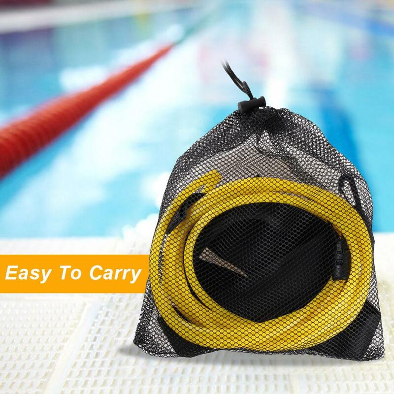 Adjustable Swim Training Resistance Elastic Belt Swimming Exerciser Safety Rope Swimming Pool Tools Wholesale Quick delivery