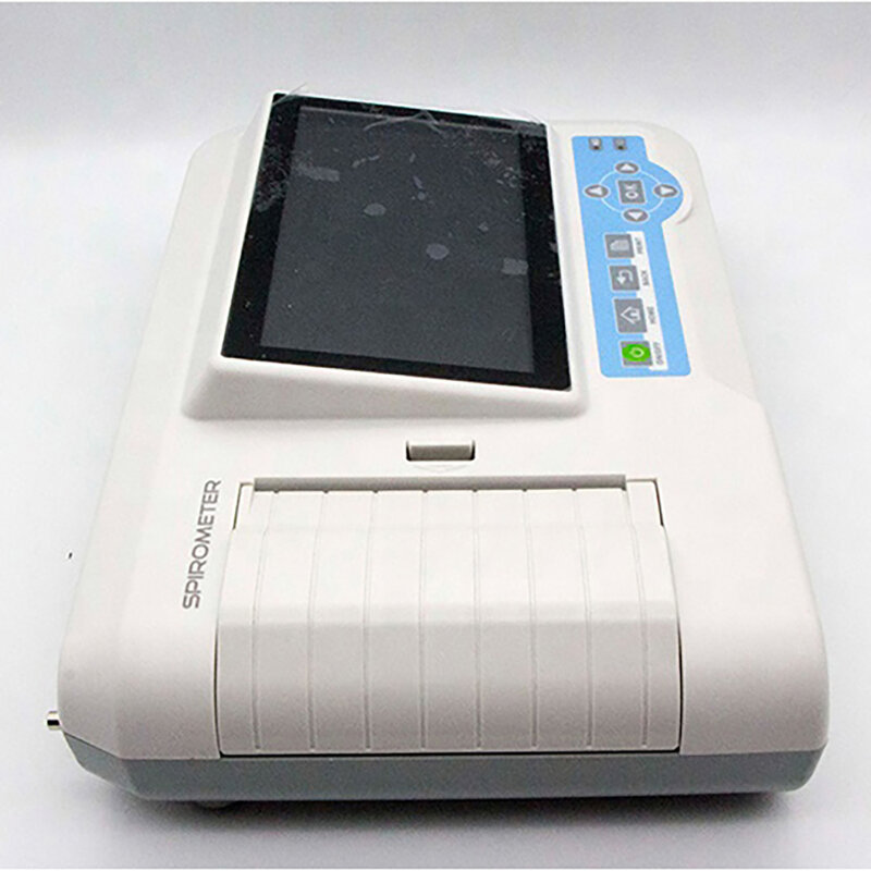 Espirómetro Digital SP100, dispositivo de diagnóstico de respiración pulmonar con pantalla táctil de 7 pulgadas, FVC, VC, SVC, MVV, 50 boquillas de piezas