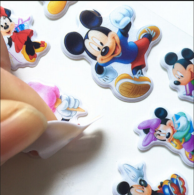 6PCS น่ารัก Mickey Mouse Minnie สติกเกอร์สำหรับเด็กน่ารักสติกเกอร์อะนิเมะกระเป๋าเดินทางโน๊ตบุ๊คสติกเกอร์สติกเกอร์ร้อนขาย