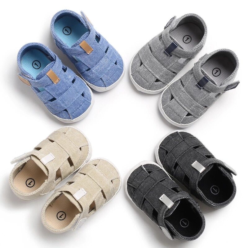 2020 sandálias do bebê 0-18 meses da menina do menino chinelos criança crianças berçário escola verão novos sapatos de lona
