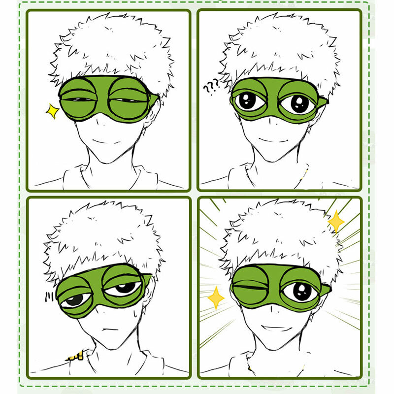 Lustige Kreative Pepe die Frosch Traurig Frosch 3D Auge Maske Abdeckung Cartoon Plüsch Schlaf Maske Reise Schlaf Augen Maske