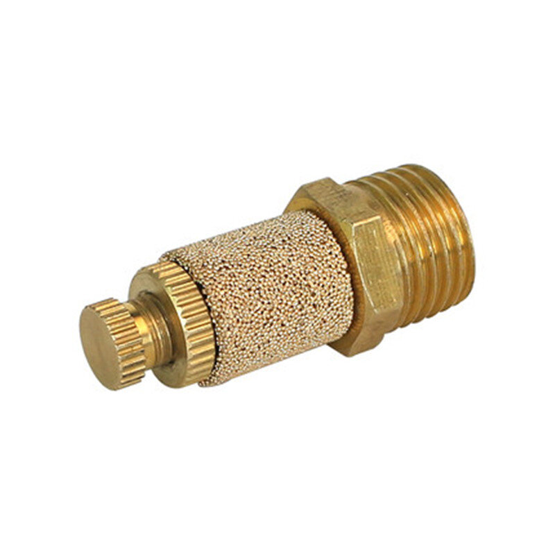 3/8 1/2 1/8 1/4  Pneumatic Exhaust Muffler Silencer  BSP Male Thread For Air Noise Brass Adjustable Long Short BSL M5