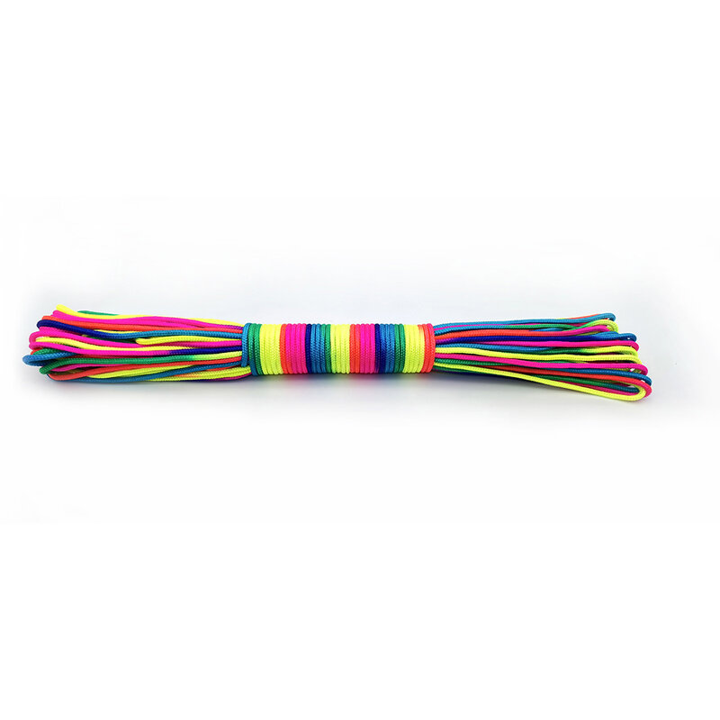 100 iarde 3mm colori arcobaleno corda corda paracadute cordino corda arrampicata campeggio attrezzatura di sopravvivenza braccialetto Paracord