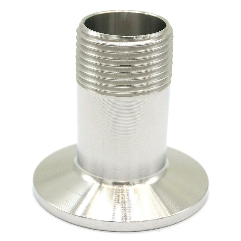 3/4" BSP Male x Ferrule O/D 50.5mm Tri Clamp 1.5" 304 Stainless Steel Pipe Fitting Connector For Homebrew