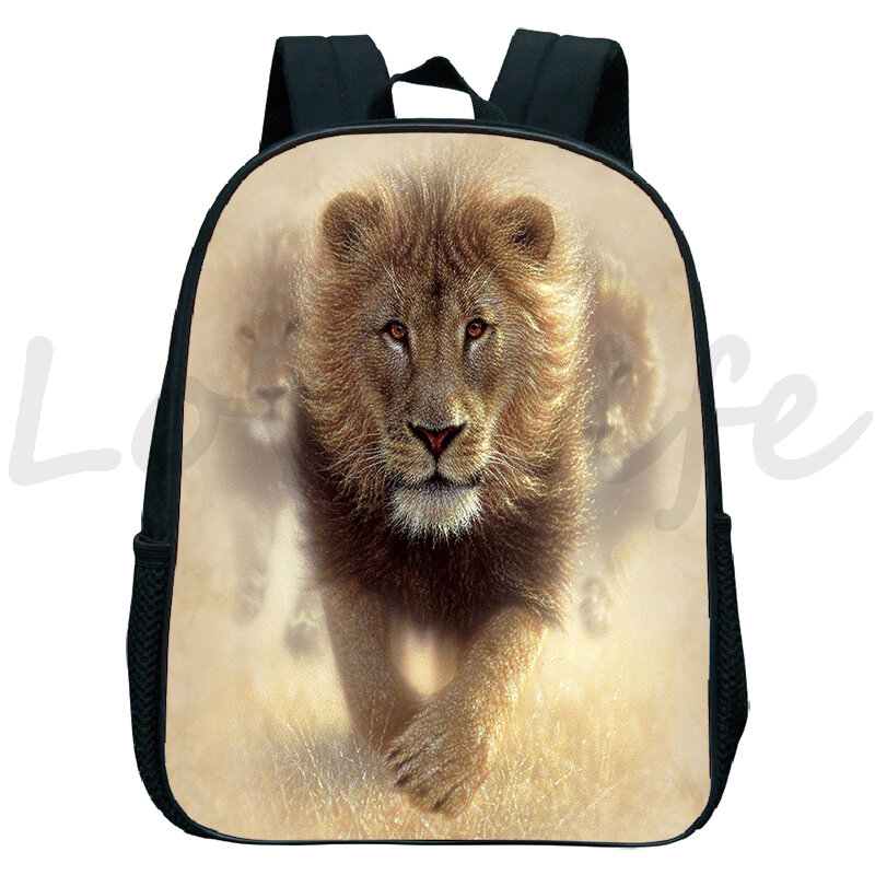 Детский рюкзак, школьный мини-рюкзак для мальчиков и девочек, с изображением Льва, тигра, волка, панды