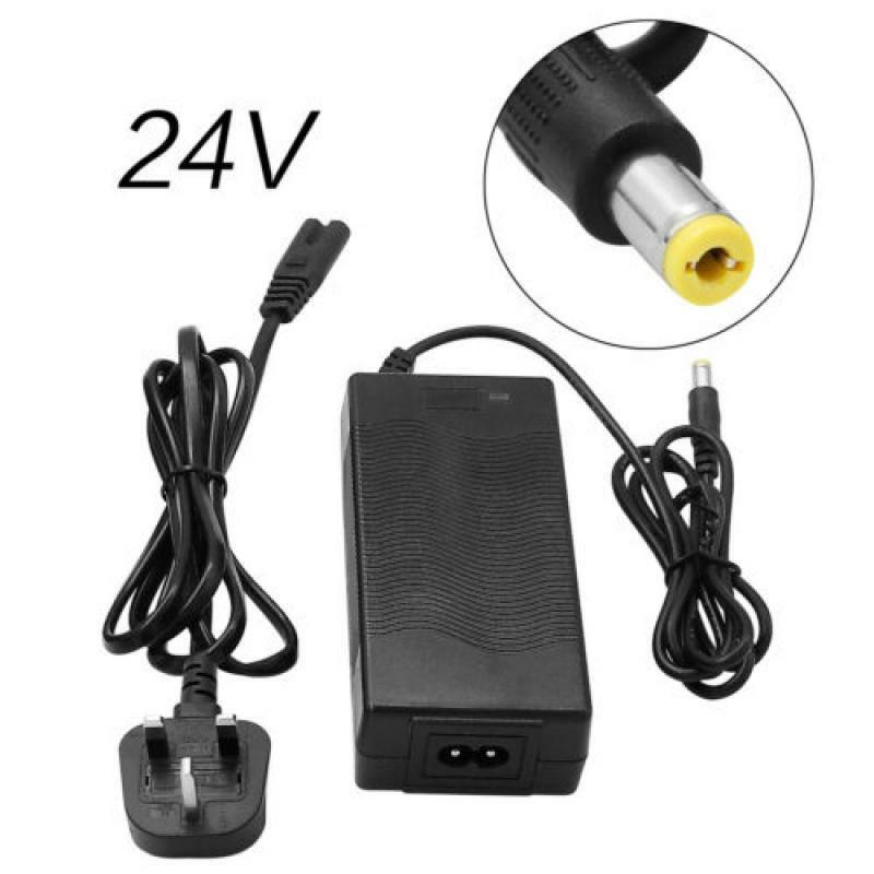 29.4V 2A Lithium Battery Power DC Charger UK Plug fr 24V E-bike Electric Bicycle