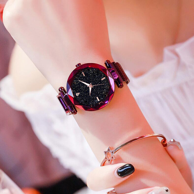 Luxury Women Watches 2019 Ladies Watch Starry Sky Magnetic Waterproof Female Wristwatch Luminous relogio feminino reloj mujer