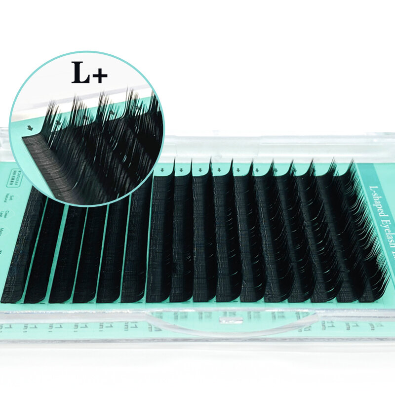Natuhana l/l +/lc/ld/lu/m curl vison extensão de cílios preto fosco cílios clássicos individuais em forma de l cílios falsos artificiais
