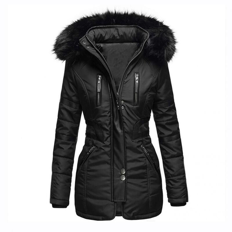 세련된 여성 코트 핏 가디건, 캐주얼 순색 겨울 재킷, 여성 오버코트