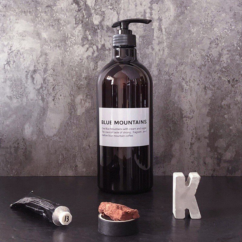 250/500ml styl skandynawski brązowy wanna wielokrotnego napełniania butelka żel pod prysznic szampon butelka z pompką żel pod prysznic wielokrotnego napełniania butelki do przechowywania kąpieli