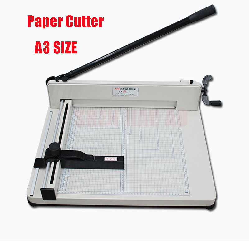 858-A3 44mm Manual Paper Cutter Machine 17" A3 Heavy Duty Papers Slicer Guillotine Paper Cutter Machine 400 Sheet Max