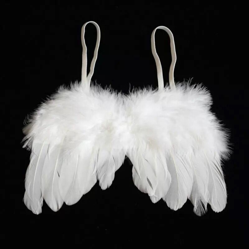 Dziecko anioł skrzydło z pałąkiem na głowę noworodka Fotografia rekwizyty zestaw Fotografia kostium 97BD