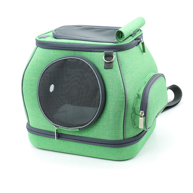 New Detachable Foldable Non-DeformableBreathableMesh Design Small Cat Cage Pet Out Bag sj-1-QS-013
