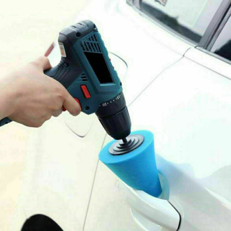 Almohadilla de esponja para pulir el cubo de la rueda del coche, herramienta automática para pulir bolas, 1 unidad