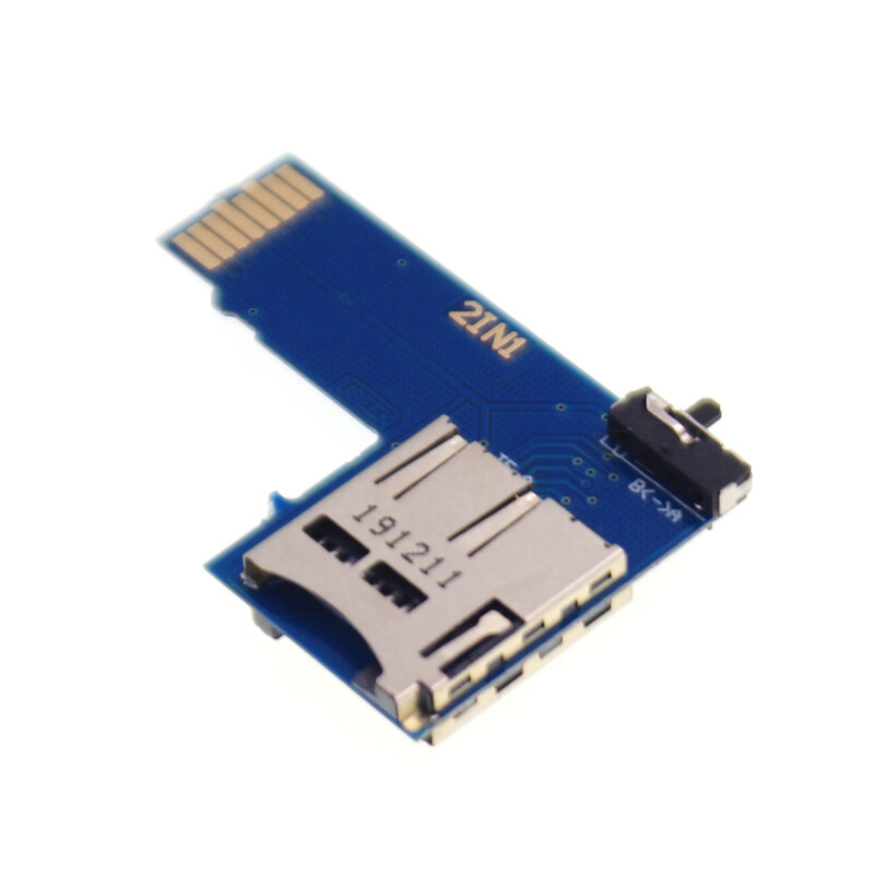 Placa de memória com adaptador de cartão tf duplo raspberry pi 4, 2 em 1, adaptador de cartão micro sd tf duplo para raspberry pi 3/zero w