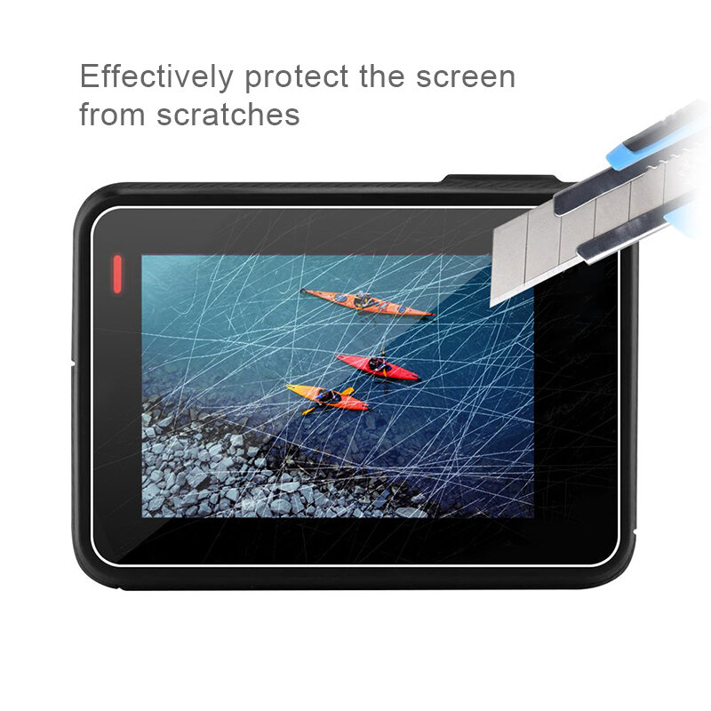 Gehärtetem Glas Objektiv + LCD Screen Protector für GoPro Hero 7 Hero 6 Hero 5 Schwarz Kamera Schutz Film für gehen Pro 7 Weiß Silber