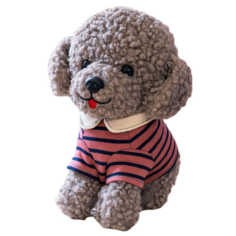 23cm Cute Imitation Teddy Dog Plush Stuffed Doll Cute Poodle Stuffed Toy Cloth Doll Plush Dog Baby Stuffed Animals Kawaii Plush