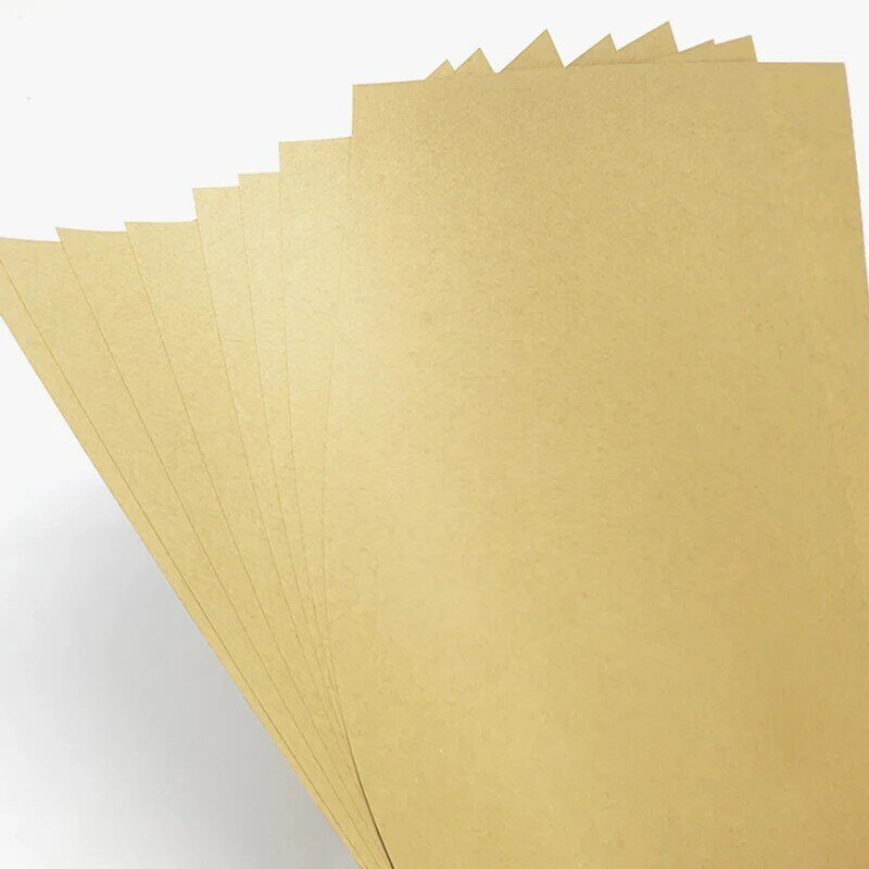 120gsm 100Pcs DIY กระดาษ A4กระดาษแข็งกระดาษสีน้ำตาลกระดาษคราฟท์หัตถกรรมกระดาษแข็ง