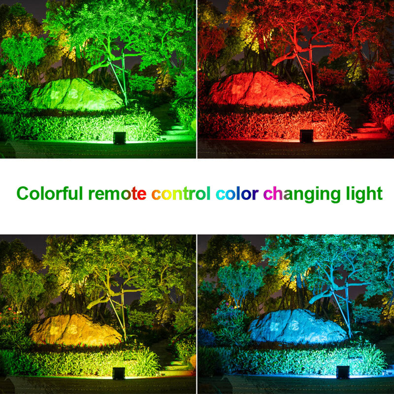 220V RGB LED Flutlicht mit Fernbedienung 10W 30W 50W IP66 Wasserdichte Outdoor Licht Led-strahler Wand lampe Reflektor Projektor