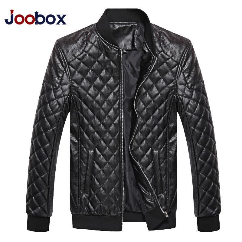 Jaqueta de couro ecológico masculina, casaco de couro slim para homens da moda com gola alta qualidade, outono e inverno 2020