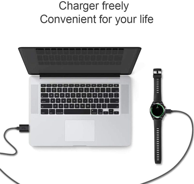 Dla Huawei Watch GT / GT2 przenośny bezprzewodowy kabel USB ładowarka dokująca stojak magnetyczny zegarek ładowarka do Honor GT 2 szklana folia