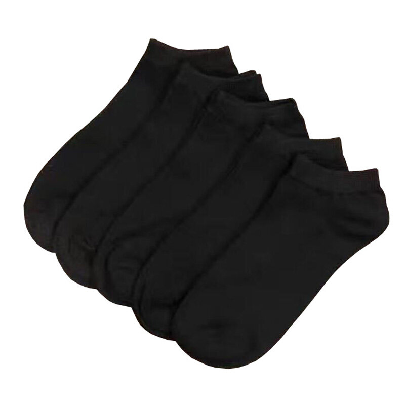 Calcetines de algodón para hombre y mujer, calcetín informal para adulto, 5 par/lote