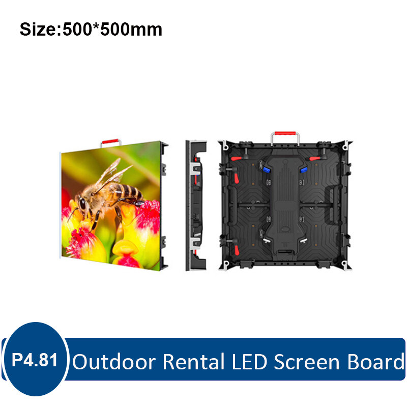 Hot Saleled LED Display 500x500mm cabinet 250x250mm panel Outdoor Die-cast aluminum Rental Cabinet
