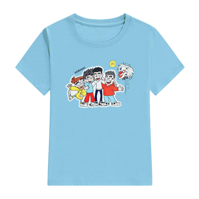 Magliette per bambini Merch A4 primavera estate Boy's Team A4 stampa moda famiglia abbigliamento magliette Casual da ragazza