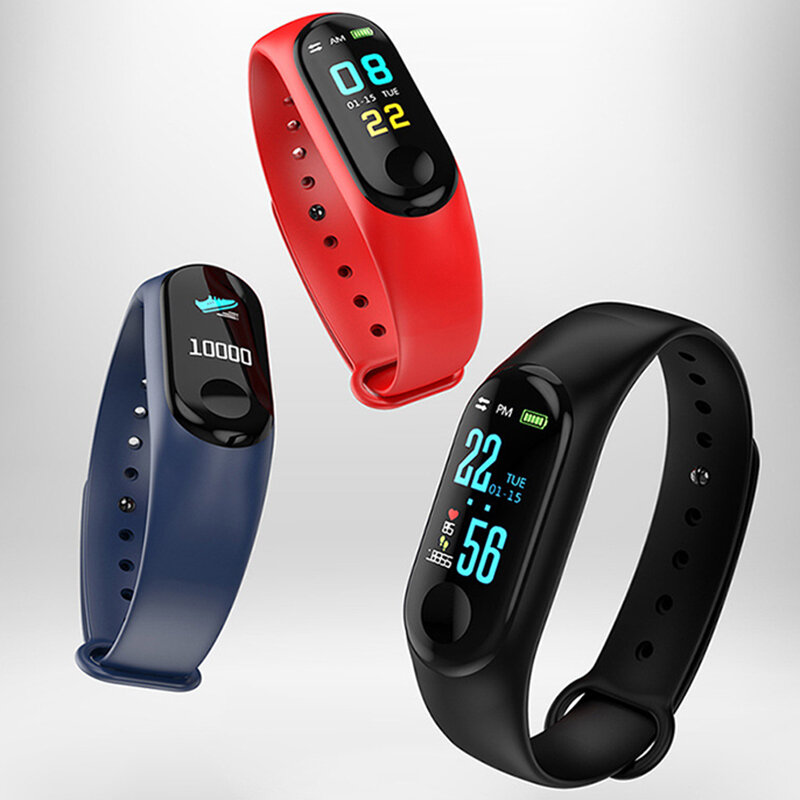 M3 Plus Smart Bracelet Sport Running Waterproof Pedometer Smart Watch Fitness Smart Wristband Blood Pressure Heart Rate Monitor