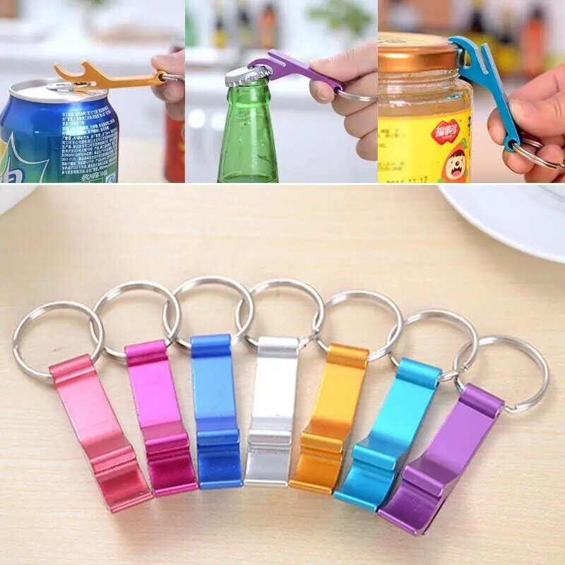 Bottle Opener Key Ring Chain Keyring Keychain Metal Beer Bar Tool Claw Gift 1Pc Bag Charm