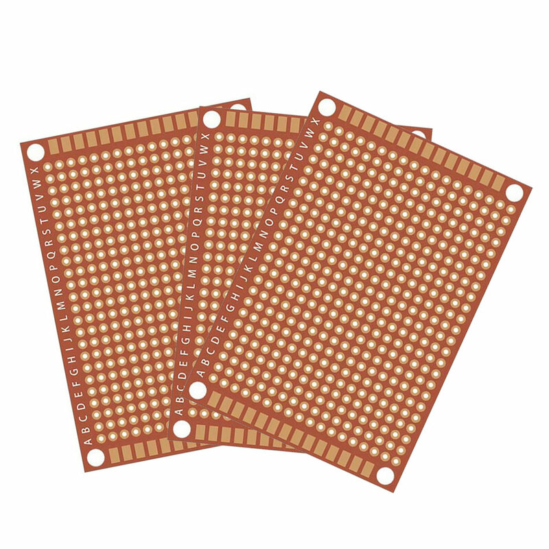 Placa de pruebas Universal de un solo lado, placa de cobre de baquelita Experimental, placa de circuito amarillo, 20 piezas, 7x9, 7x9cm