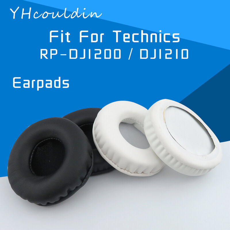 YHcouldin Bantalan Telinga untuk Teknik DJ1210 DJ1200 RP-DJ1200 RP-DJ1210 Headphone Alat Pengganti Keriput Kulit