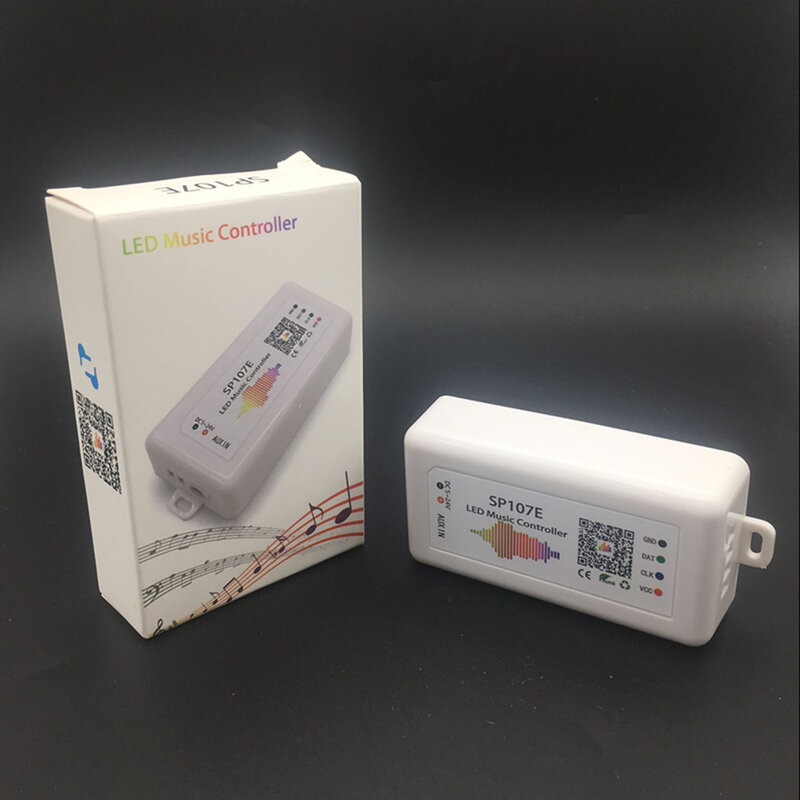 Светодиодный музыкальный контроллер SP108E, Wi-Fi WS2811 WS2812B, SP107E SK6812 SP105E Bluetooth APA102 SP110E WS2801 пикселей, светодиодная лента