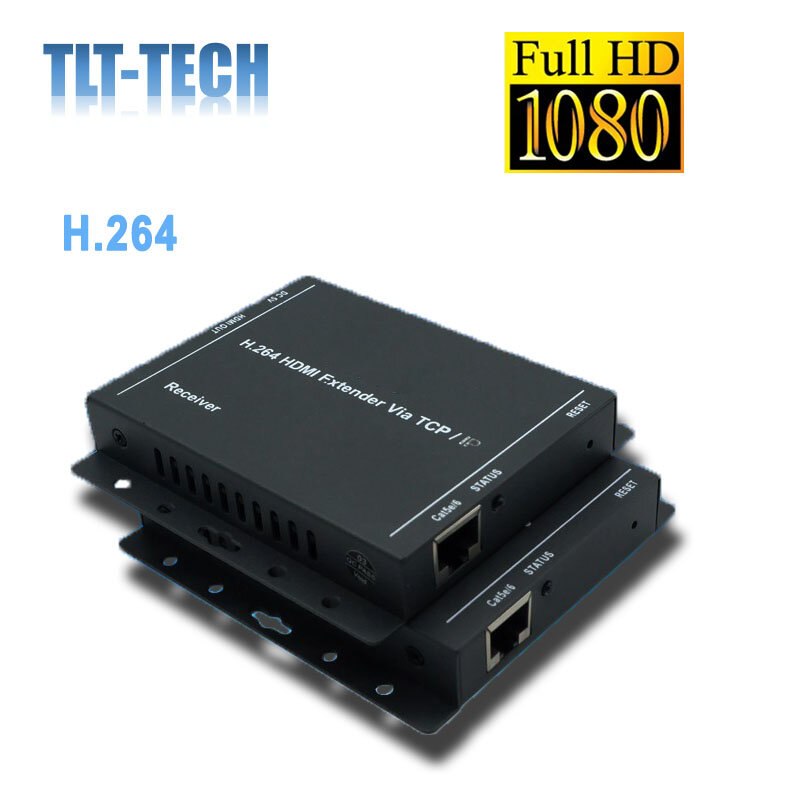 150M 492ft HDMI Extender 1080P Lebih dari Cat5e Cat6 HDMI Ke Port Ethernet Dukungan 1 Pemancar untuk 253 Penerima max