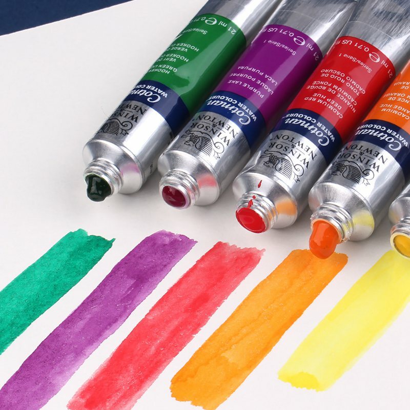 Winsor-Tubo de pintura de acuarela, pigmento profesional de acuarela de 8ml y 43 colores, Aquarelle para pintar, suministros de arte