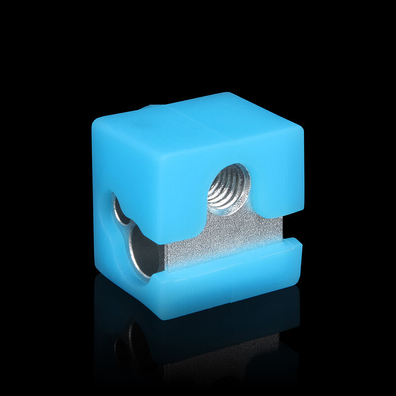 3DSWAY 3D เครื่องพิมพ์ชิ้นส่วนเครื่องทำความร้อน E3D V5 Extruder อลูมิเนียมบล็อกซิลิโคนถุงเท้าสำหรับ Anycubic I3 Mega/Chiron