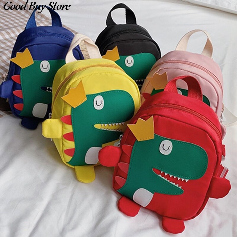 Bonito dinossauro crianças mochilas escola sacos de livro crianças criança 3d animal dos desenhos animados mochila meninas meninos ombro mochila