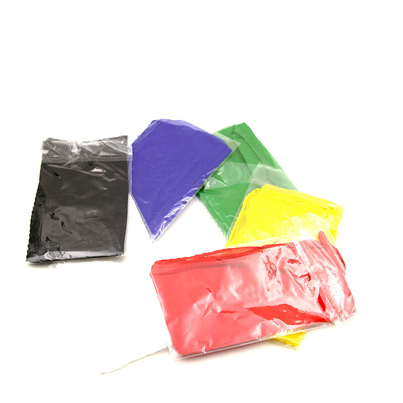 Bufanda de seda de colores para trucos de magia, accesorio de seda mágica para aprendizaje y educación, 30x30cm, E3136