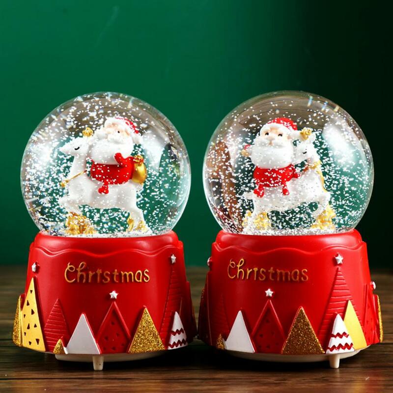 Многоцелевое настольное украшение, 3D мультяшная Рождественская музыкальная шкатулка, украшение, подарок для девочки