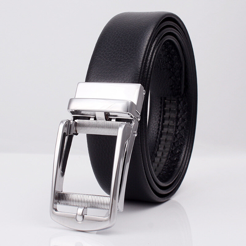 Tj-tianjun-cinturón automático para hombre, hebilla de aguja falsa, cinturón de cuero informal de negocios, cinturón de vestir, N333, 2020