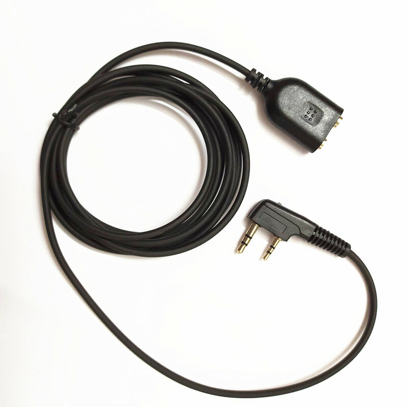 Haut-parleur Mic Casque Écouteur Mâle à Femelle Extension rette Câble pour MendBaoFeng UV-5R BF-888s Walperforated Talkie K type 2 Broches