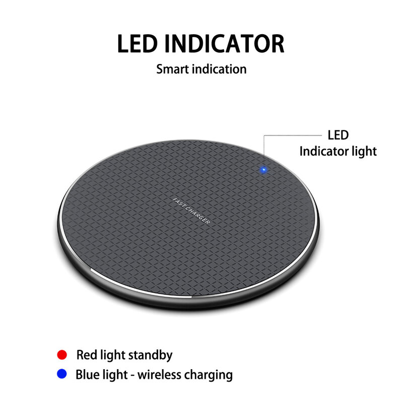30W Qi Wireless Charger For iPhone 8 X XR XS Ma QC3.0 Induction Fast Wireless Charging Pad For  S10 S9 Note 8 9 USB Charger Pad